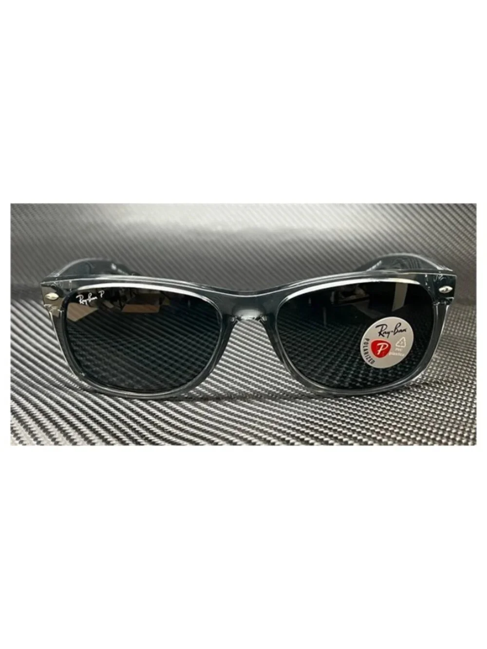 New Ray Ban Men  Transparent Grey Sunglasses  55- 18- 140